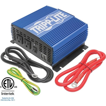 Power Inverter, Modified Sine Wave, 3,000 W Peak, 1,500 W Continuous, 2 Outlets