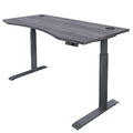 Adjustable Desk Adjustable Desk, 30" D X 28" to 48" H, 60" W X Medium Density Fiberboard, Gray