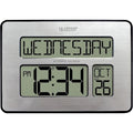 Atomic Dgtl Wall Clock,Wht Backlight