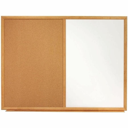 Bulletin/Whiteboard Combination 24"H x 36"W