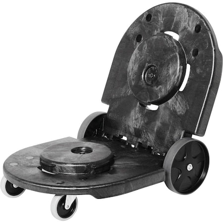 Brute Container Dolly, 200 lb., 20-1/4"W, Black