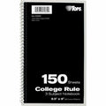 9-1/2 x 6" Wirebound Notebook, College Rule, 150 Pg