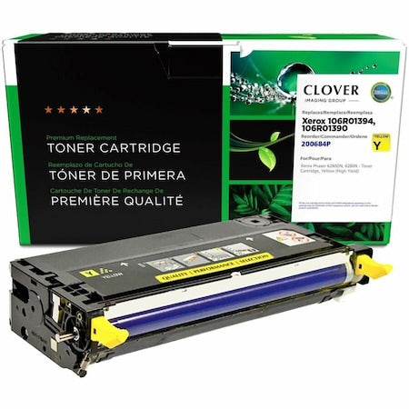 Toner Cartridge, Yellow, Remanufactured