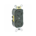 LockingReceptacle, 15A, 2hp, 277VAC, Black