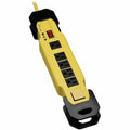 Power Strip, SJT, 5-15R, 5-15P, 9 ft., Black/Yellow