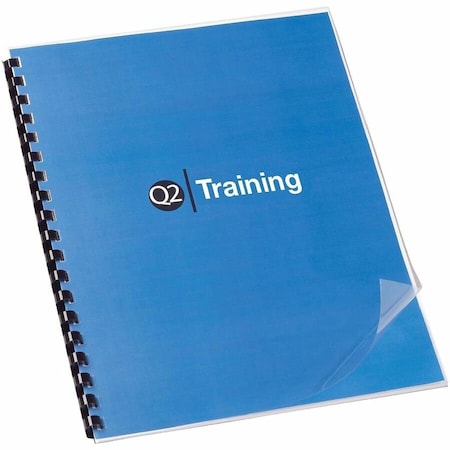 Binding Covers, Plastic, Clear, PK100