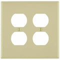 Wall Plate, Duplex Outlet, Ivory, Nylon