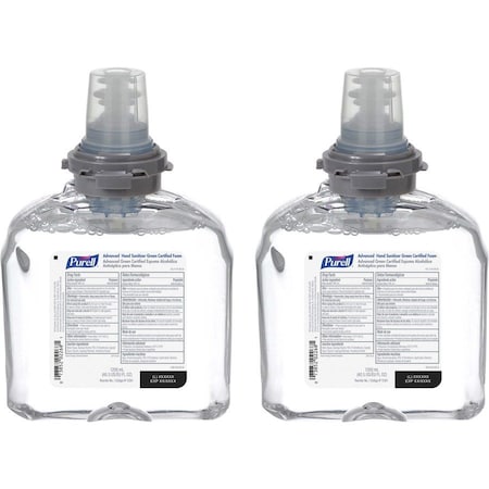 Hand Sanitizer, Green Certified, Foam, 1200mL TFX Refill, PK2