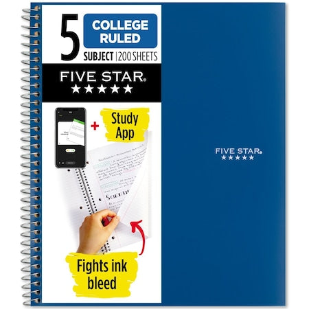 Five Star Wirebound Notebook Plus Study