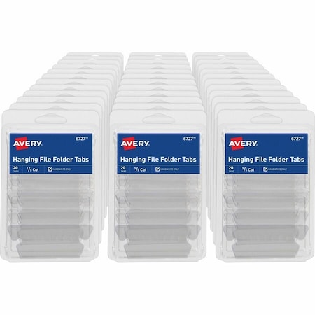 Hanging File Folder Tabs, PK20
