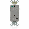 Straight Blade Receptacle, 5-20R, 20 A, 125V AC, Flush Mount, Self-Grounded