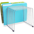File Sorter, Silver, Steel, 9 in W, 11 3/8 in L, 8 in H, 11 Number of Compartments