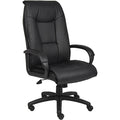 Executive Leather Plus Chair W/Padded Arm