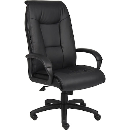 Executive Leather Plus Chair W/Padded Arm
