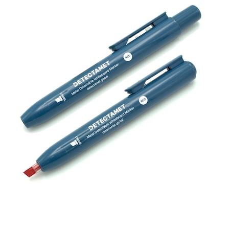 Detectable Dry Erase Marker Set,Round Barrel,PK10