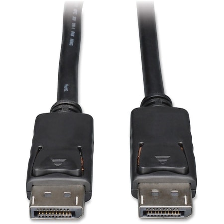 DisplayPort Cable, Latches, 4Kx2K, M/M, 6ft