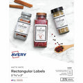 Rectangle Label, Paper, White, PK5