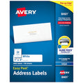 Inkjet Label, 4 in Label W, 1 in Label H, 20 Labels per Sheet White