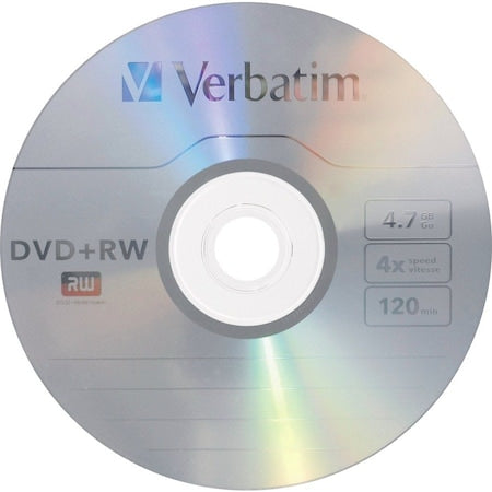 DVD+RW Disc, 4.70 GB, 120 min, 4x, PK10