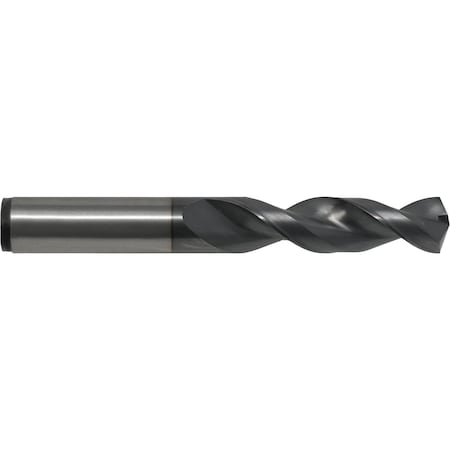 Screw Machine Drill Bit, P Size, 135 Degrees Point Angle, Cobalt, TiCN Finish, Straight Shank