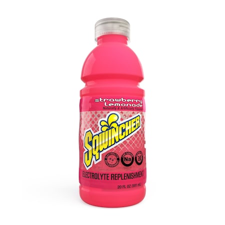 Sports Drink, Regular, 20 oz ready to drink, Strawberry-Lemonade, PK24