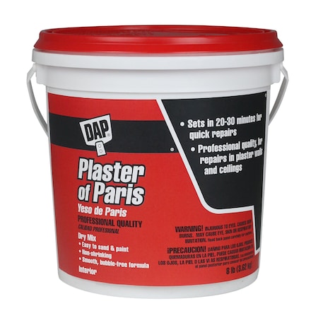 Plaster of Paris, 8 lb, Bag, White, Plaster of Paris