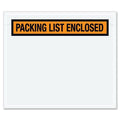 Packing List Envelopes, Orange, PK1000