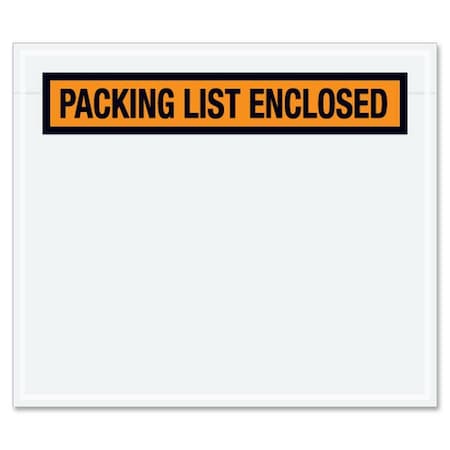 Packing List Envelopes, Orange, PK1000