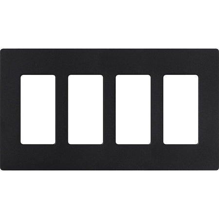 Designer Wall Plates, Number of Gangs: 4 Satin Finish, Midnight