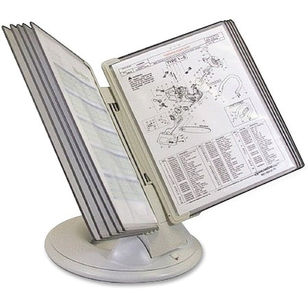 Orbital Desk Ref Disposal, 10 Pockets, Gry