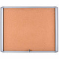 Enclosed Cork Bulletin Board 26-1/2""W x 30""H