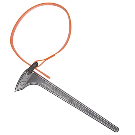 Strap Wrench, Nylon, Orange, I-Beam Handle