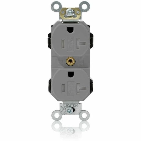 Straight Blade Receptacle, 5-20R, 20 A, 125V AC, Flush Mount, Self-Grounded