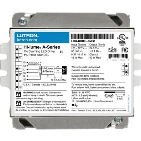 LEDDriver, Hi-lumeEcoSystem, 4-7/8in-L, 1PK