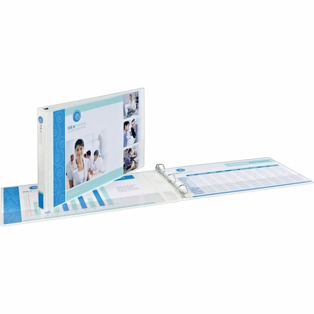 Heavy-Duty View 3 Ring Binder, 2 in Slant
