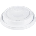 Lid for 12 to 24 oz. Hot Cup, Dome, Sip Through, White, Pk1000