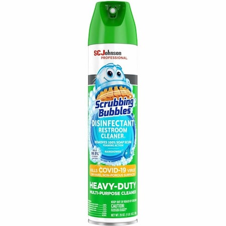 Bathroom Cleaner, 25 oz, Aerosol Can, Ready to Use, PK12