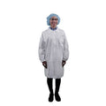 Microporous Lab Coat, Snaps Closure, White, XL, 30 PK