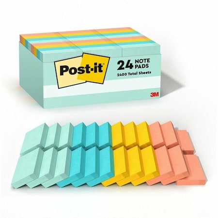 Pad, Post-It, 1.5"X2", Pst, PK24