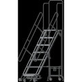 9.3 ft H Aluminum, Steel Hybrid Ladder, 7 Steps