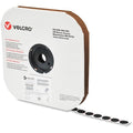 Reclosable Fastener, Disc, Acrylic Adhesive, 3/4 in, Black, 1028 PK
