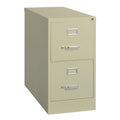 15" W 2 Drawer Vertical File Cabinet, Putty, Letter