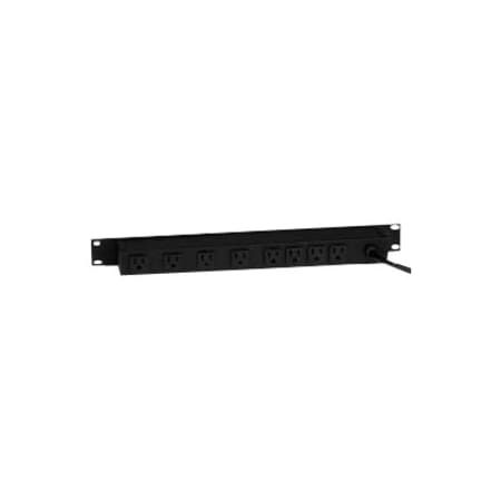 Outlet Tap, Surge, 5-15R, 6 ft., Black
