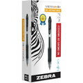 Sarasa Dry Gel X20 Gel Pen, Retractable, Fine 0.5 mm, Black Ink, Clear/Black Barrel, PK12