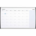 Calendar Planning Board, Steel, 18 in, 30 in, Aluminum/Plastic Frame, White, Gloss