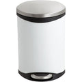 3 gal. Rigid Plastic Oval Wastebasket, White