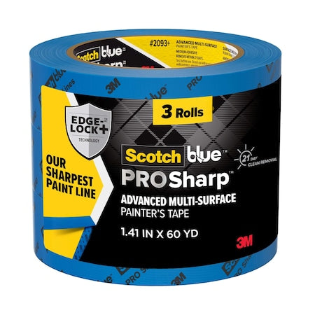 Painter'sTape, CrepePaper, Blue, 60ydL, PK3