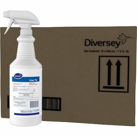 Disinfectant Cleaner, Trigger Spray Bottle, Lemon, 12 PK