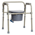 Commode Chair, Gray, Steel, PK4