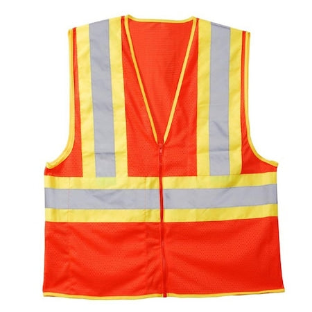 Safety Vest, Type R, Class 2, Orange Mesh